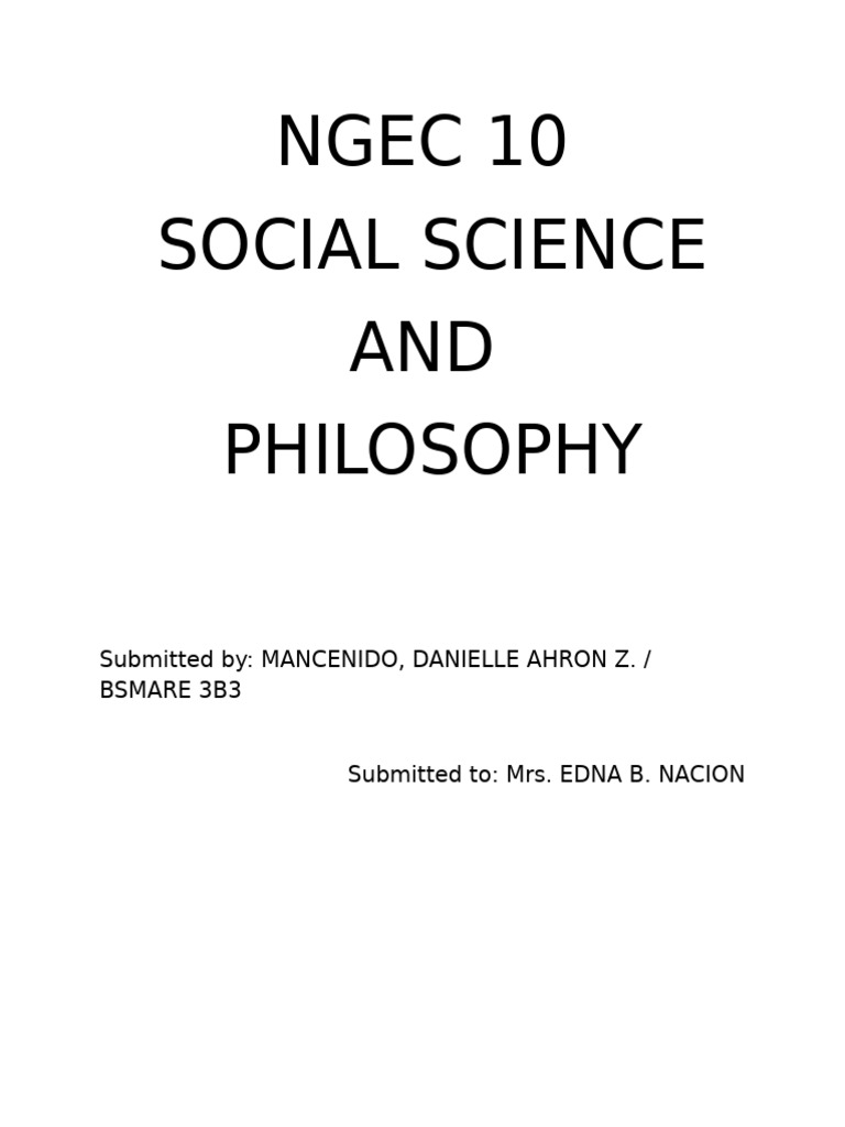Social Science and Philo Research | PDF | Social Sciences | Science
