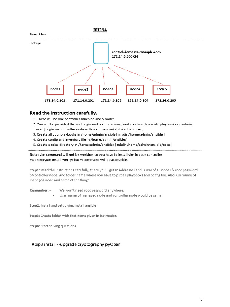 Ansible Version9 Sheet | PDF | Web Server | Internet & Web