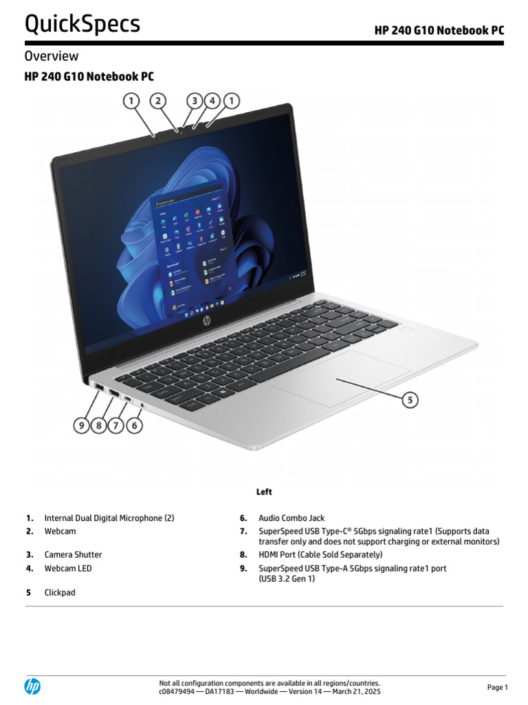 HP Laptop | PDF | Usb | Laptop