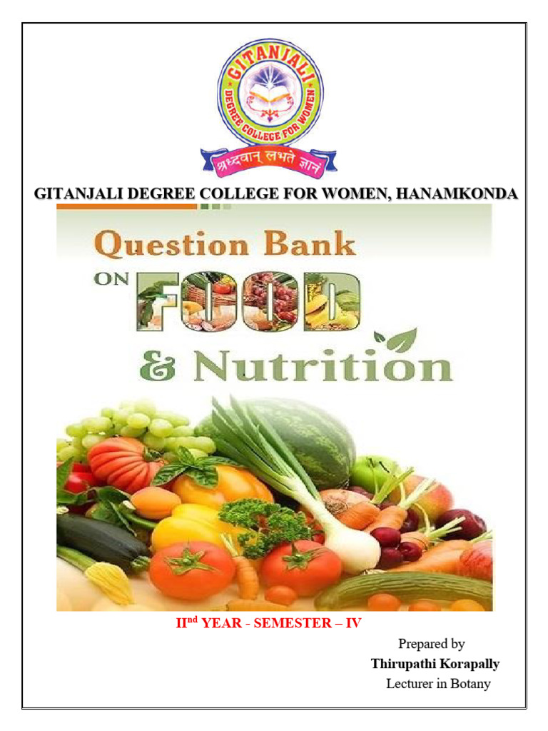 Sem-4 Food Science | PDF
