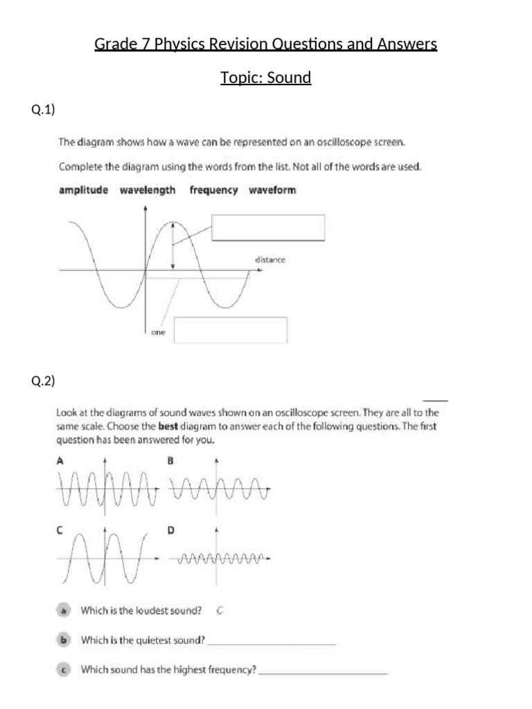 Sound Revision | PDF