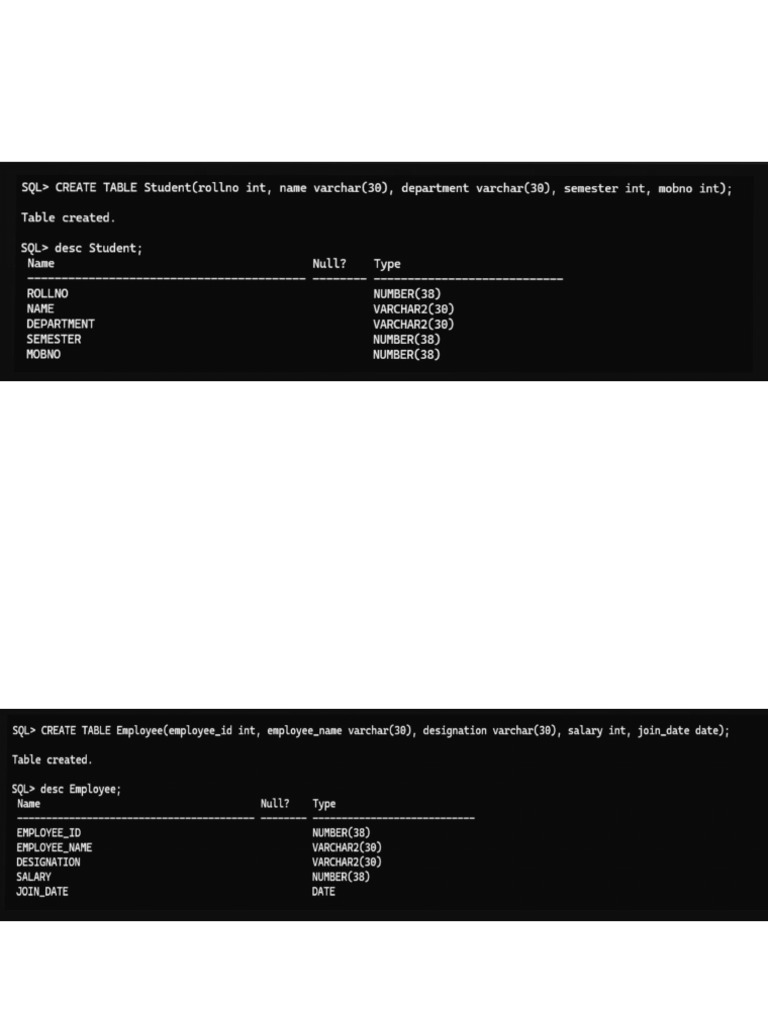Exp-2 DDL Commands | PDF