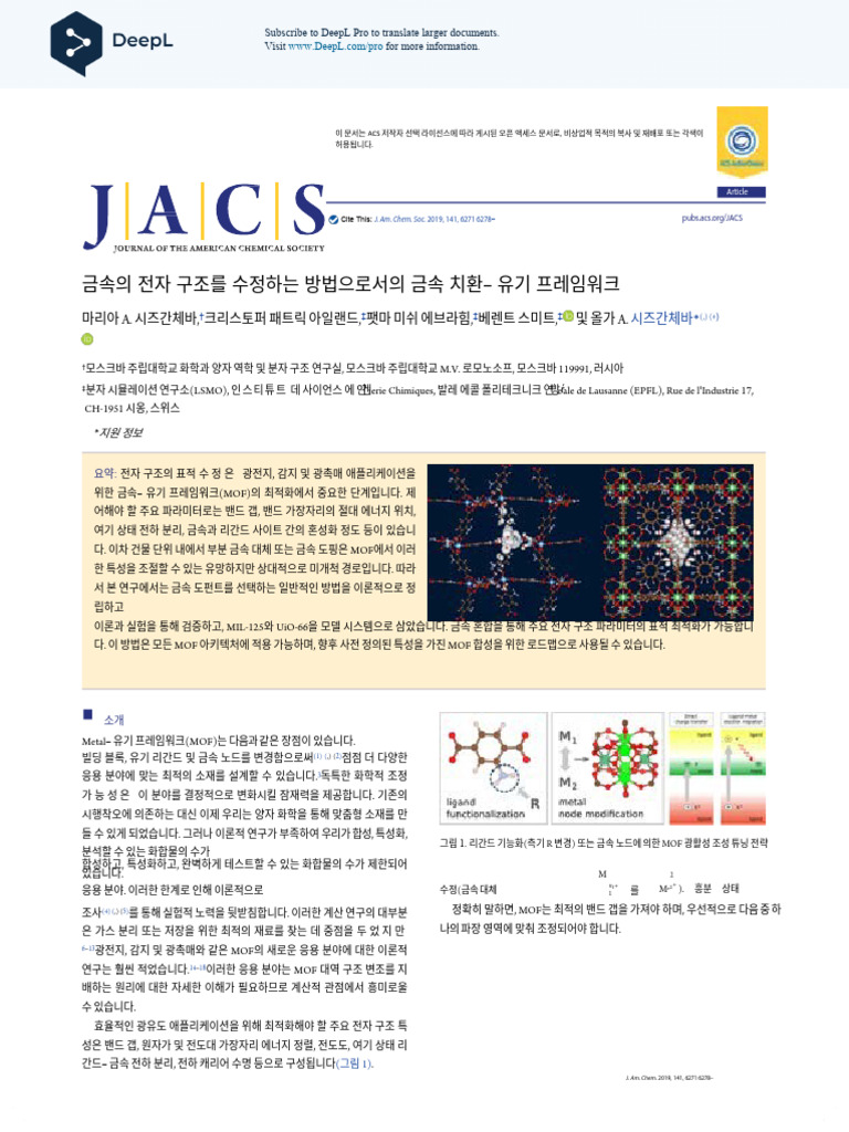 Syzgantseva Et Al 2019 Metal Substitution as the Method of Modifying ...