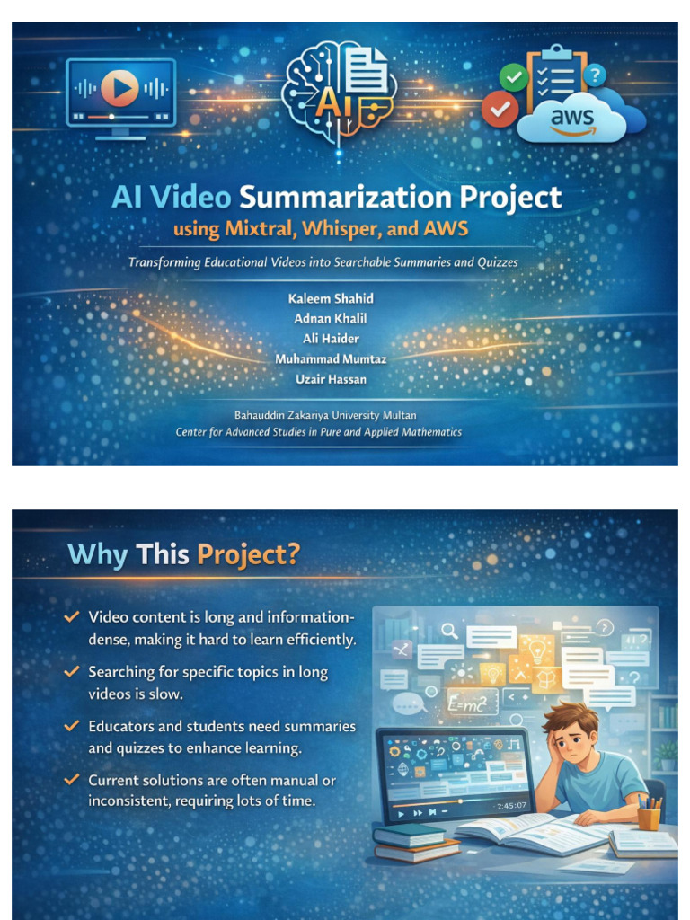 Ai Video Summarization Using Machine Learning Based System | PDF