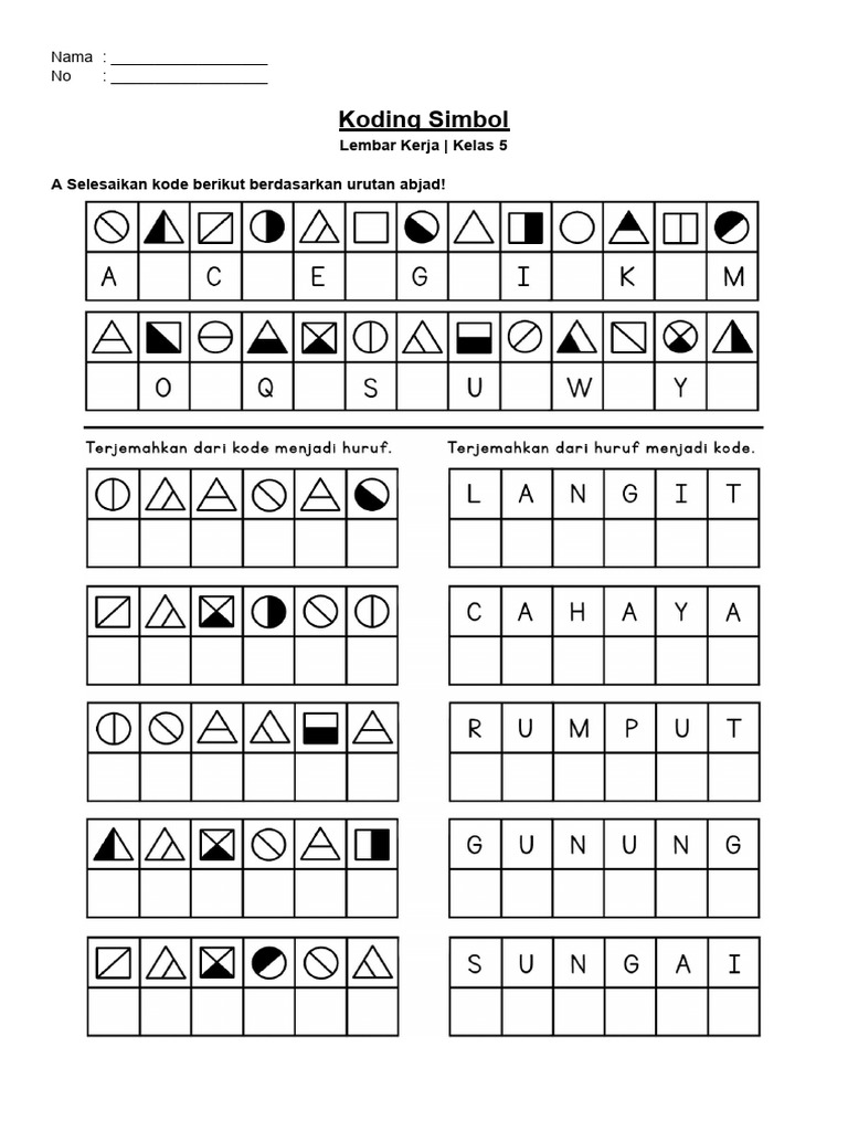 1 - Koding Simbol | PDF