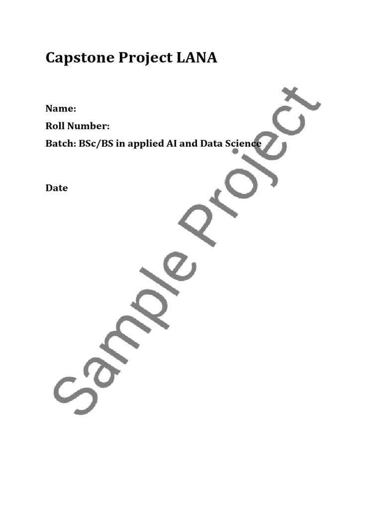 Lana Capstone Project Sample | PDF | Eigenvalues And Eigenvectors ...