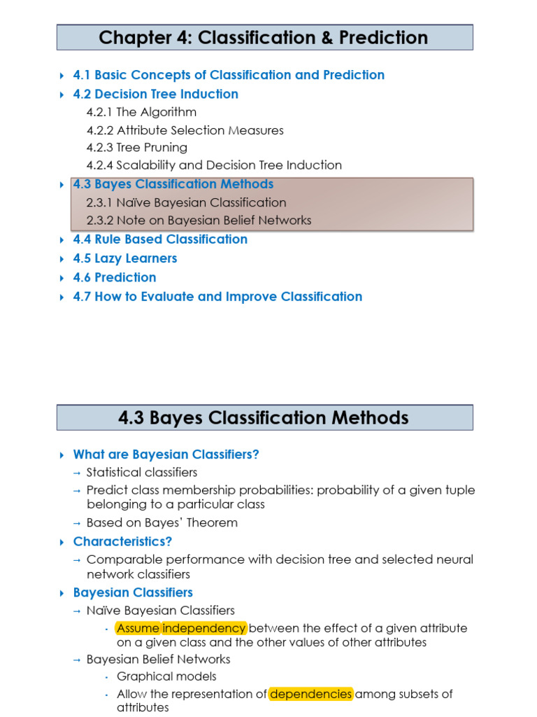 DWDM UNIT 5 -Classification PART3 | PDF | Bayesian Inference ...