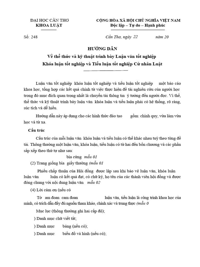 248. Hng Dn Th Thc v k Thut Trnh by LVTN KLTN TLTN CN Lut 10.2025 ...