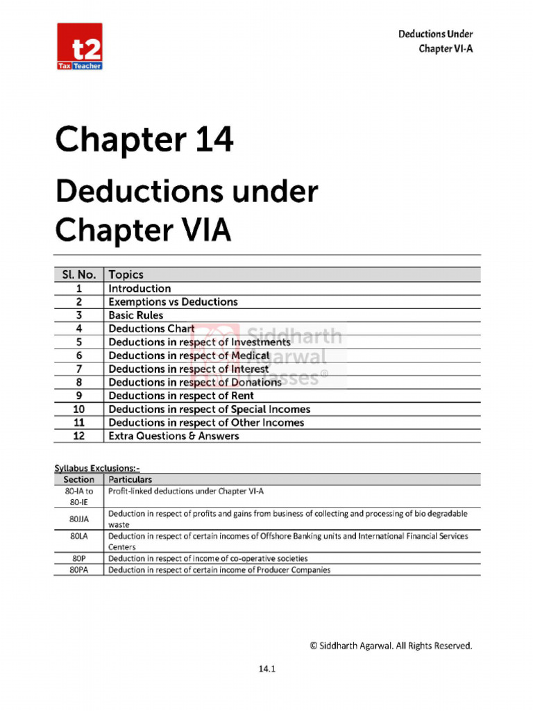 Deductions 1st Class | PDF