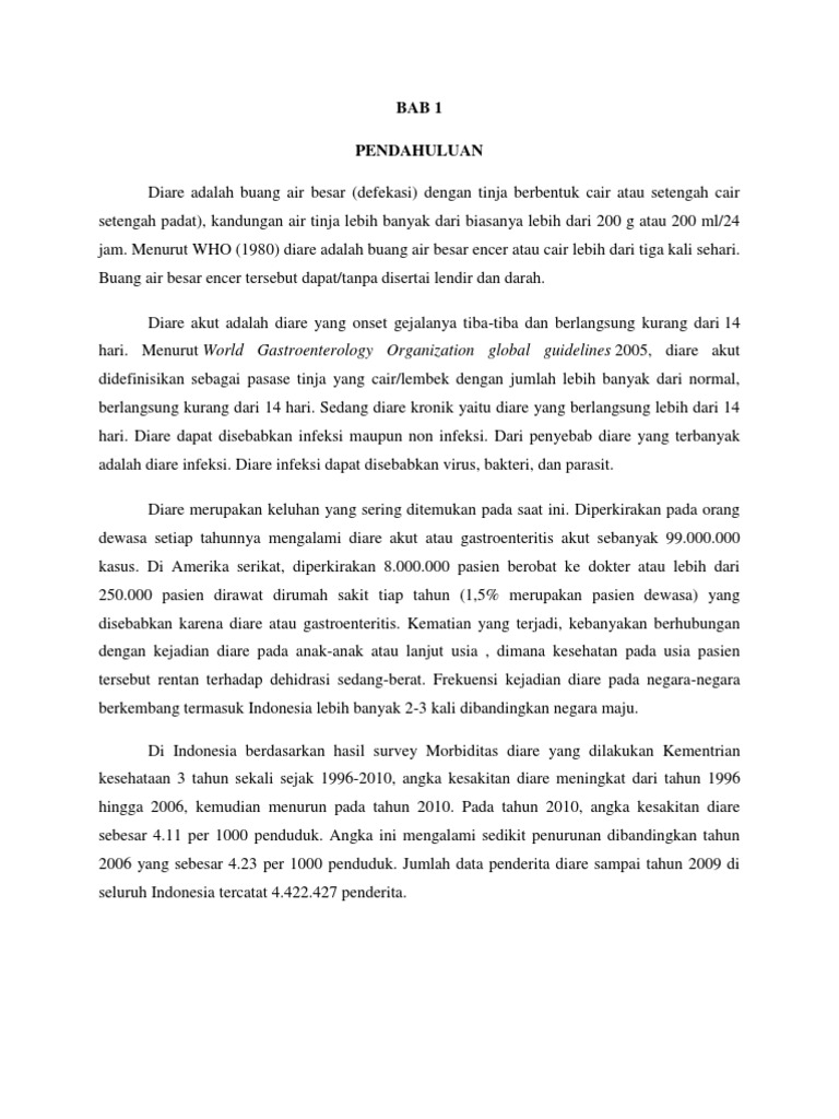 Bab 1 Makalah Diare