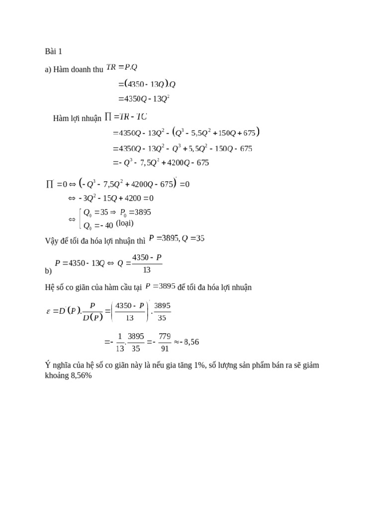 Bài1 Mathtype | PDF