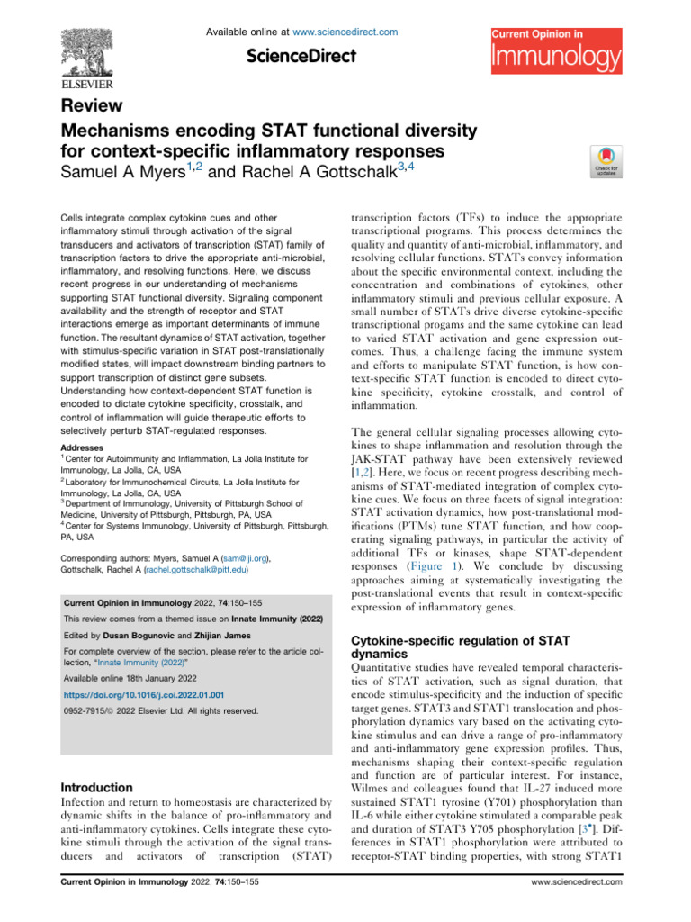 Mechanisms Encoding STAT Functional Diversity for Context-specific ...