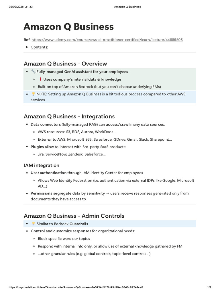 5.3 Amazon Q Business | PDF