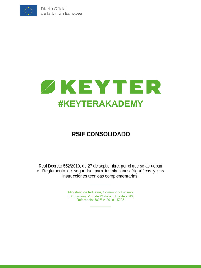 RSIF-Consolidado-KEYTER | PDF | Certificado Profesional | Refrigeración