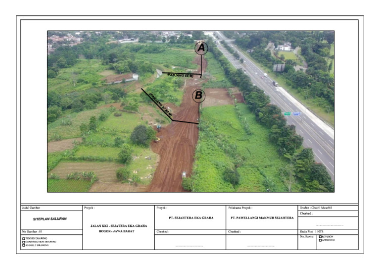 Siteplan Rencana Saluran Jalan KKI (4) | PDF