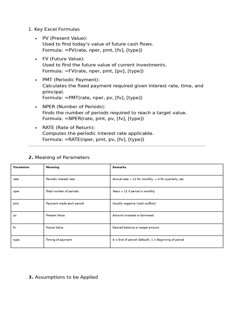 notes for sums (1) | PDF | Interest | Present Value