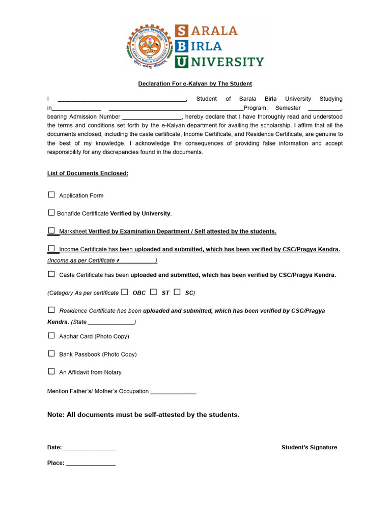 Dec Form | PDF