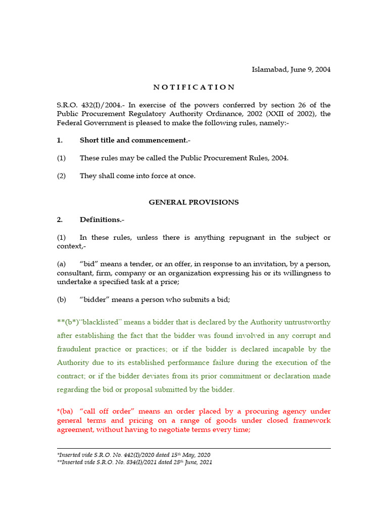 6. Ppra Rules | PDF | Procurement | Specification (Technical Standard)