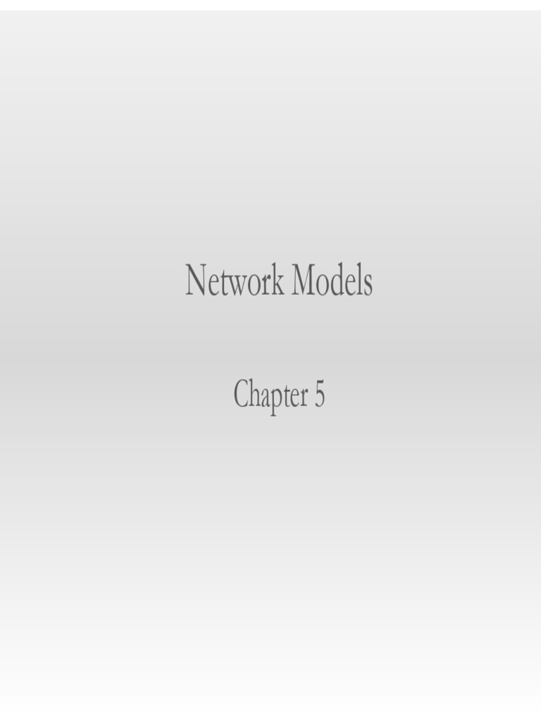 CH 5 - Network | PDF | Theoretical Computer Science | Applied Mathematics