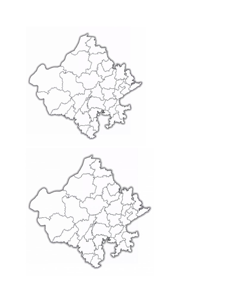 Rajasthan Map PNG | PDF