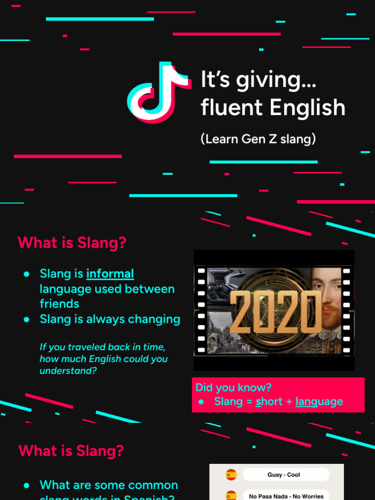 English Slang (Higher Level) | PDF