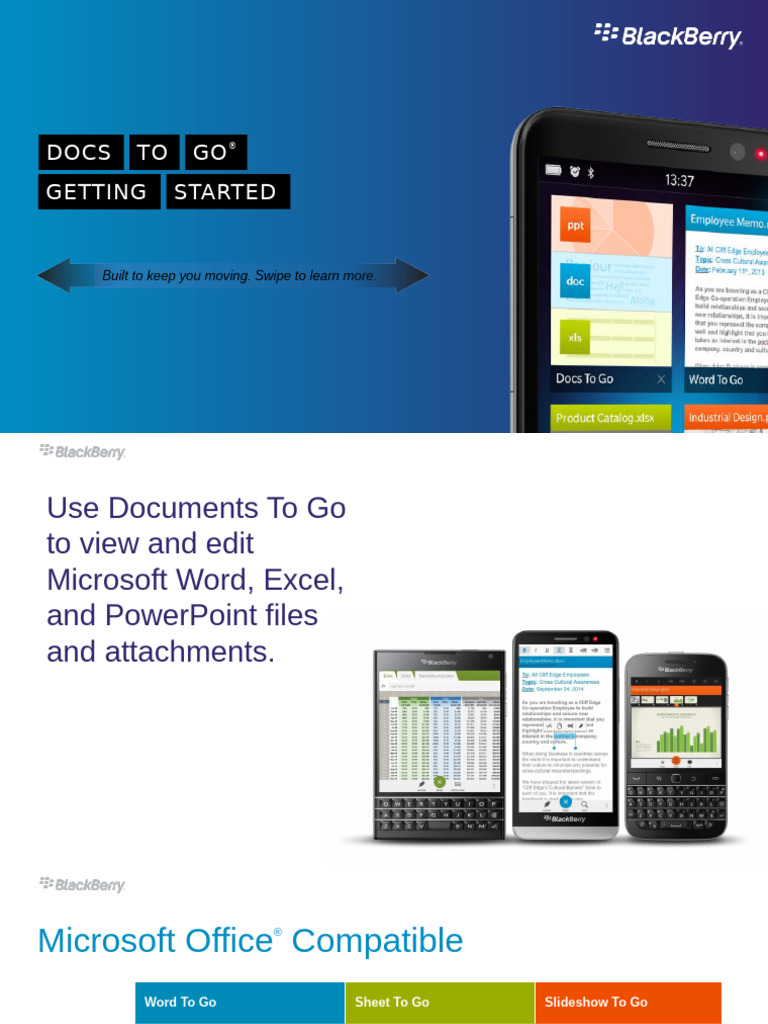 Get Started With Documents To Go | PDF
