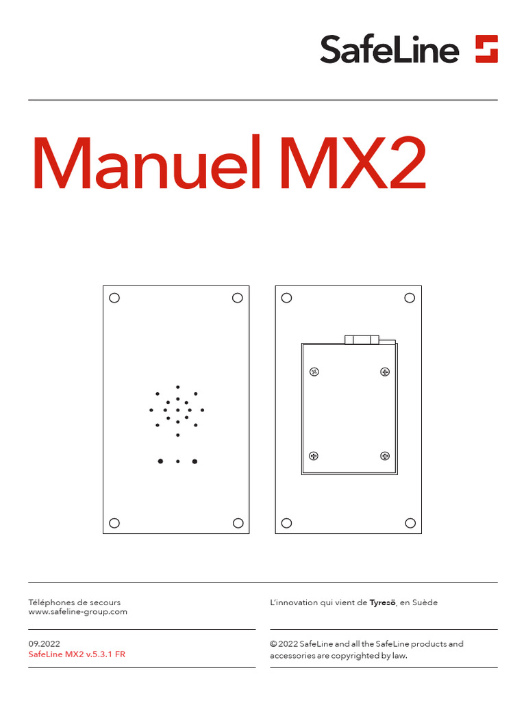 SafeLine MX2 Manual v.5.3.1 FR | PDF | Ascenseur | Téléphone