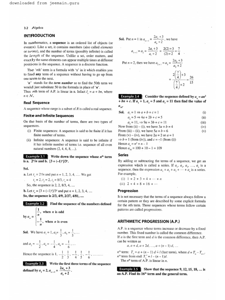 Arithmetic Progression -1 | PDF