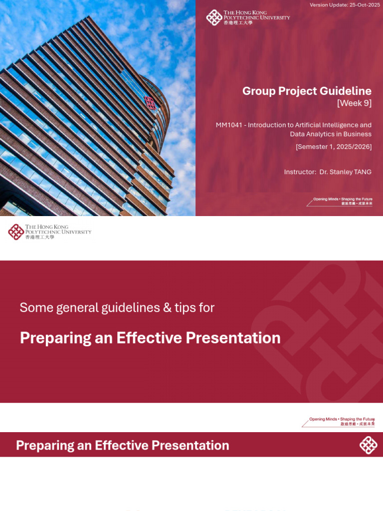 MM1041 - Week 9 - [Part 1] Group Project Guideline_202510 | PDF | Human ...