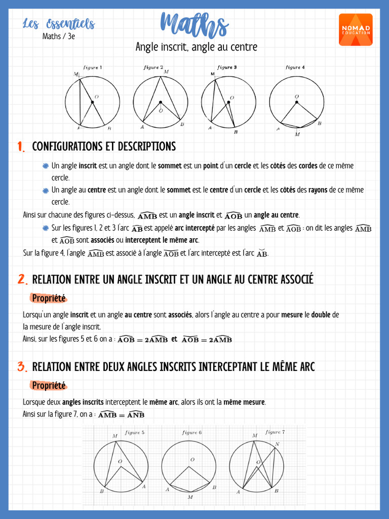 Angle Inscrit | PDF