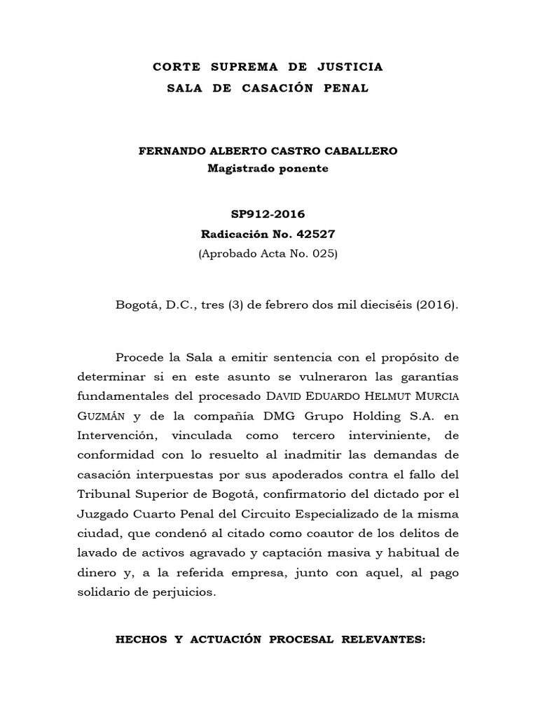 Cort-suprma de Justicia Sentencia | PDF | Justicia | Crimen y violencia