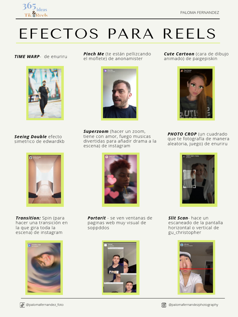 Efectos para Reels | PDF