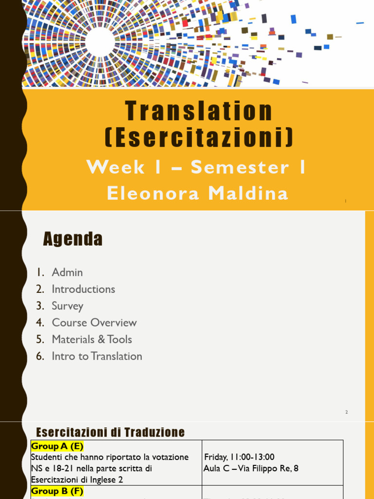 Translation_Week 1_Slides_A | PDF | Dictionary | English Language