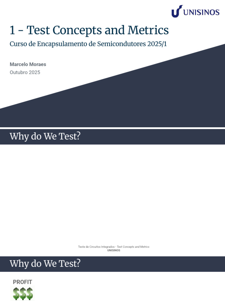 Test Concepts and Metrics | PDF | Electronic Circuits | Semiconductor ...