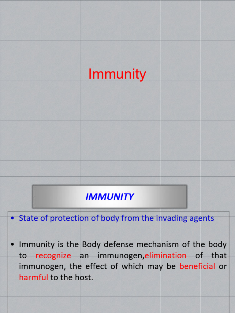 Immunity | PDF | Immune System | Antigen