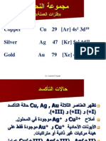 Transition Metals- Copper group