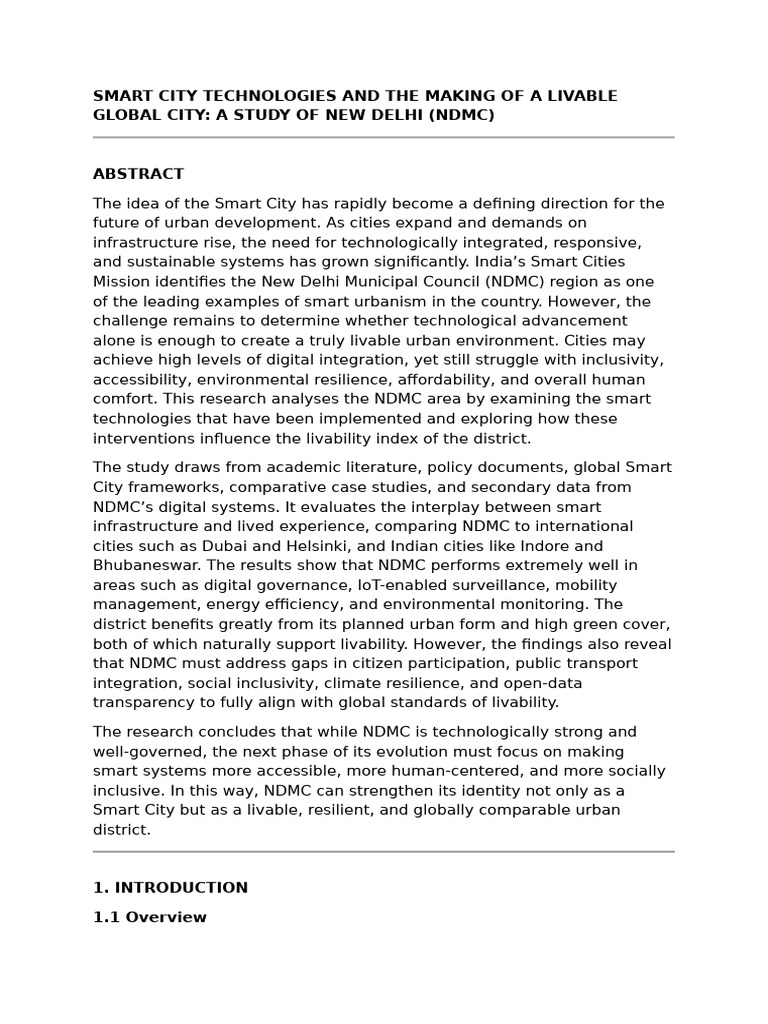 Research Paper 1 | PDF | City | Governance