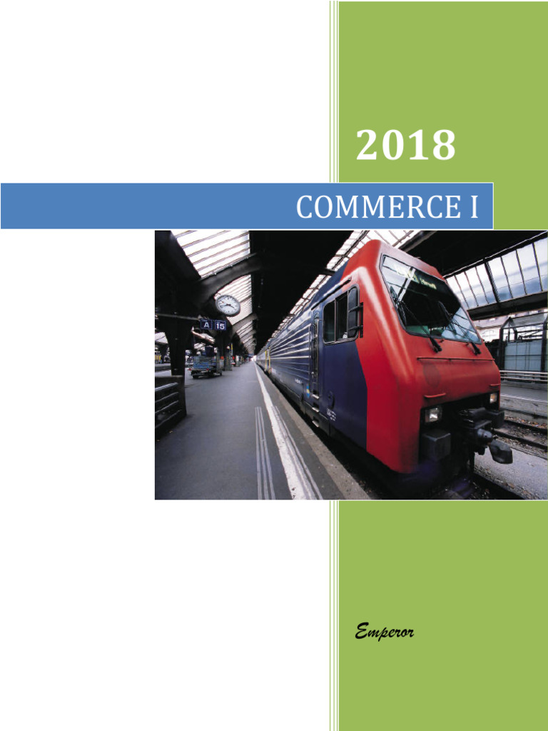 Commerce Notes 1 | PDF | Commerce | Capital (Economics)