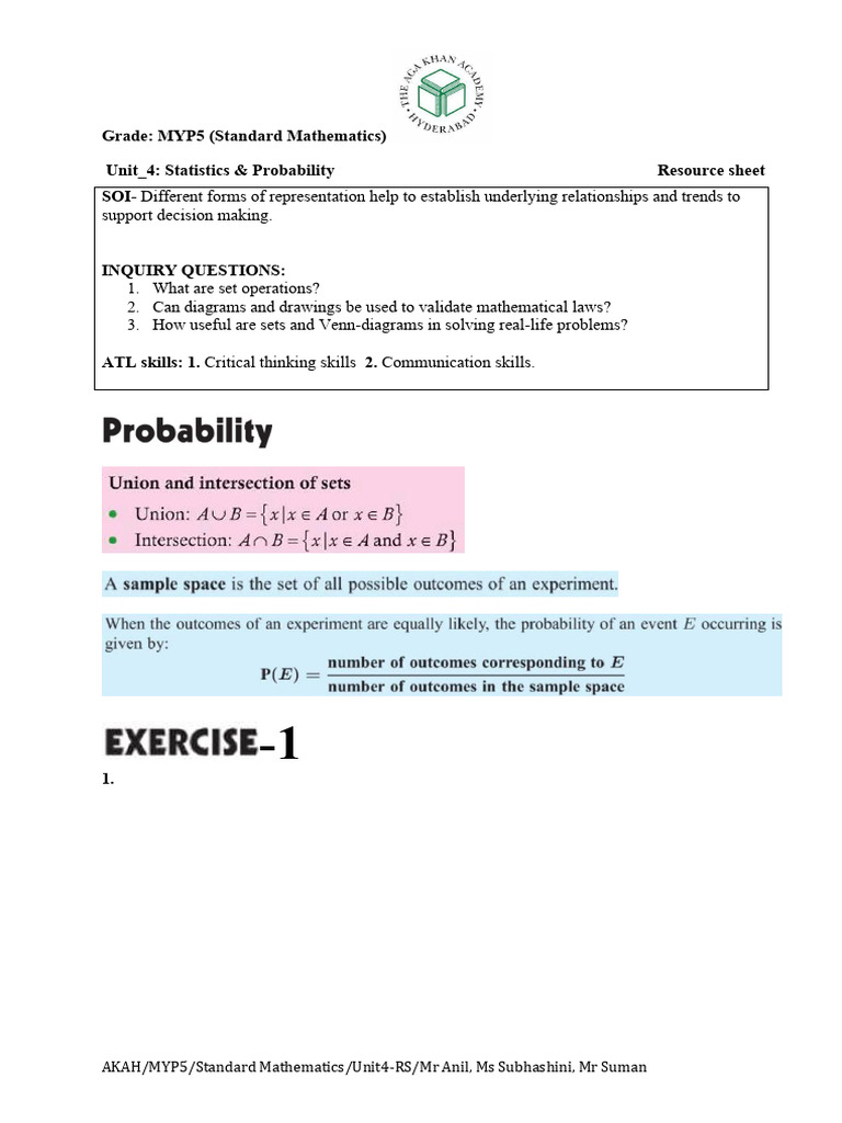 RS2 Probability | PDF