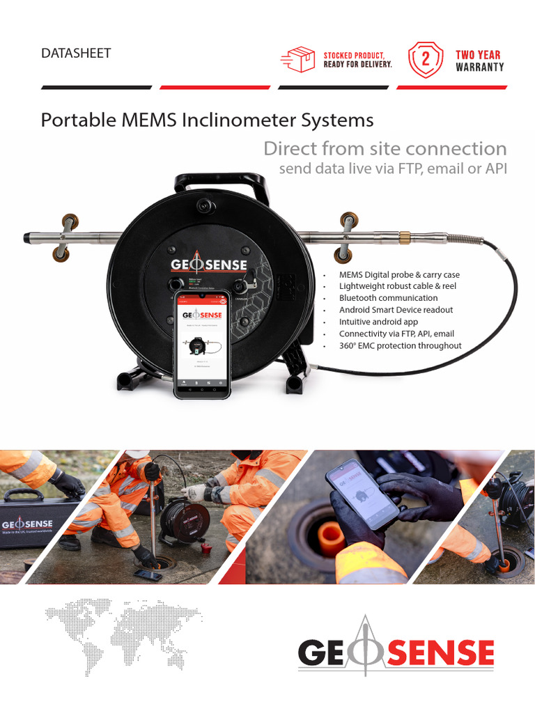 Geosense Portable Inclinometer Systems V1.10 - Stocked | PDF