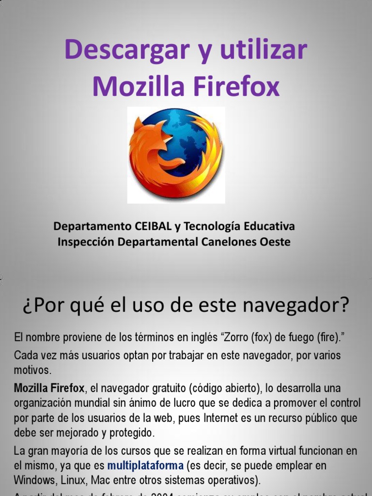 Tutorial para Uso de Mozilla Firefox | PDF | Familias de sistemas ...