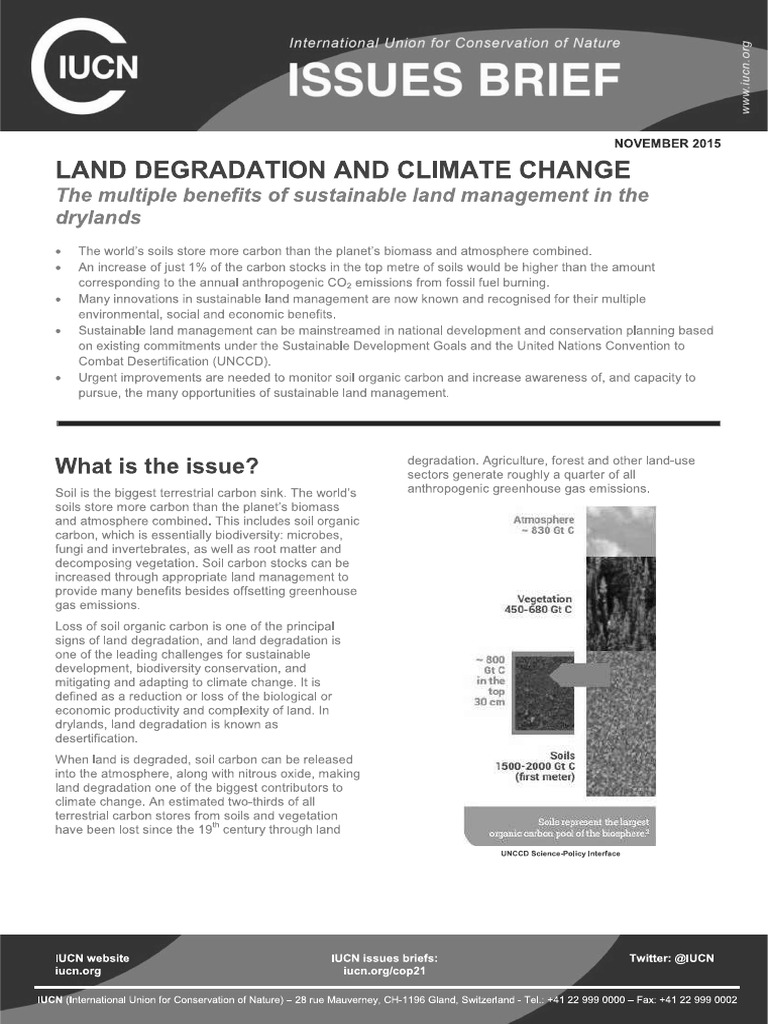 IUCN Land Degradation and Climate Change | PDF