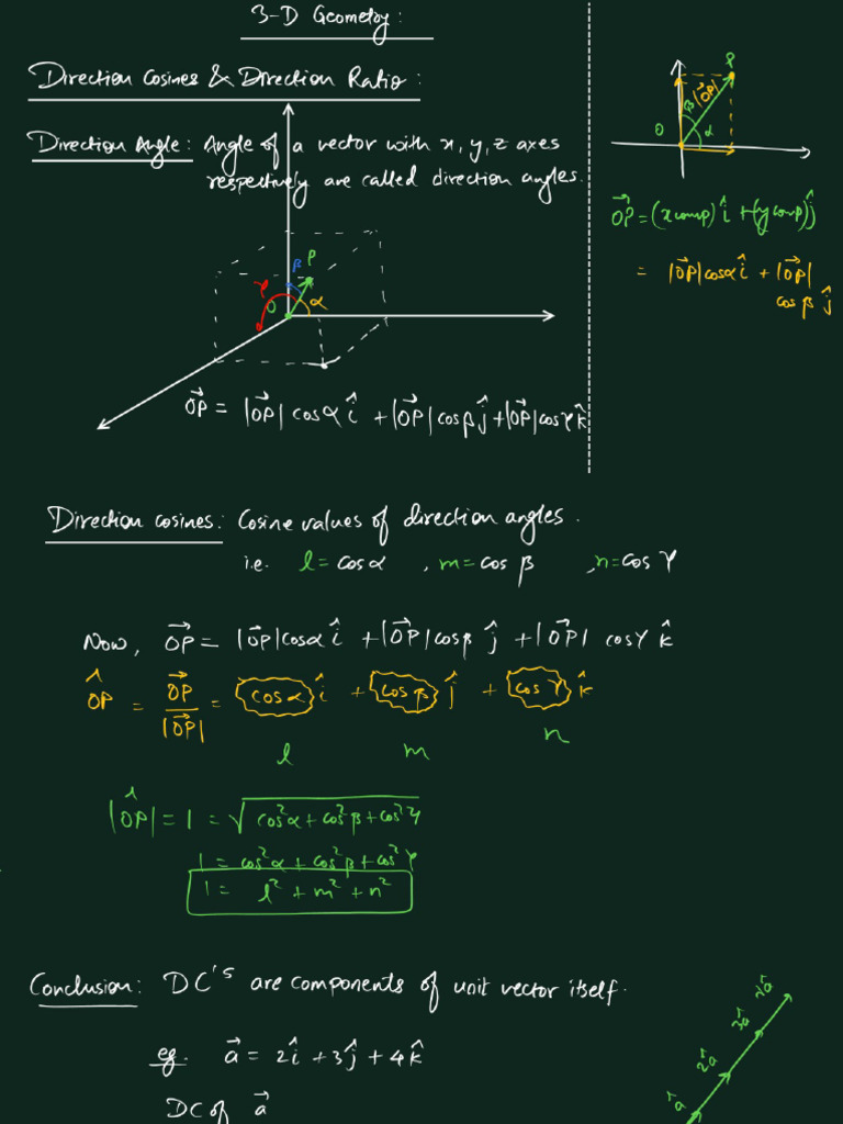 3D Geometry - 1 | PDF