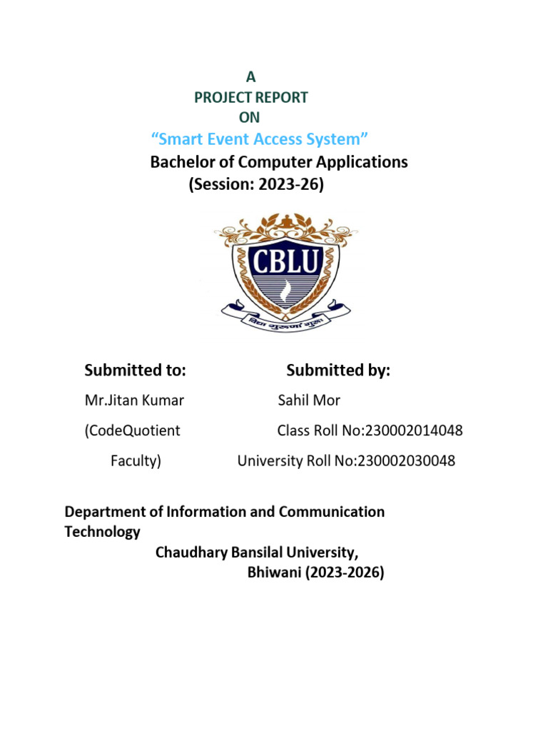 Sahil Mor Project For internship | PDF | Qr Code | Databases