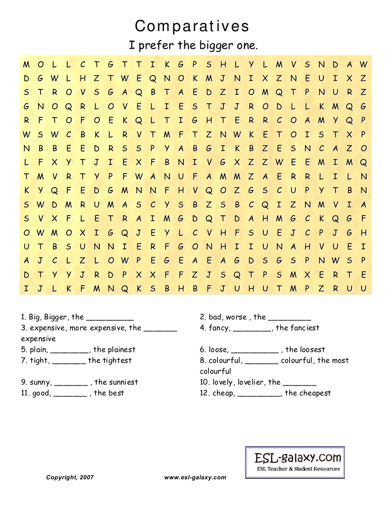 Comparative Ws | PDF