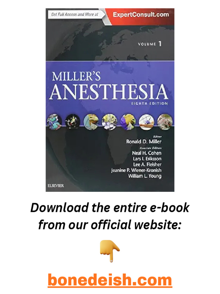 Miller's Anesthesia, 2-Volume Set 8th Edition PDF | PDF
