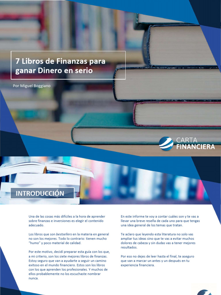 7 Libros de Finanzas Para Ganar Dinero en Serio Compressed | PDF ...