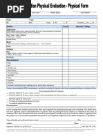 Florida EL2 Sports Physical Form 2025 | PDF