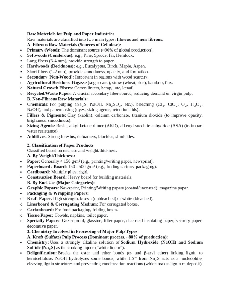 Paper and Pulp | PDF | Pulp (Paper) | Paper