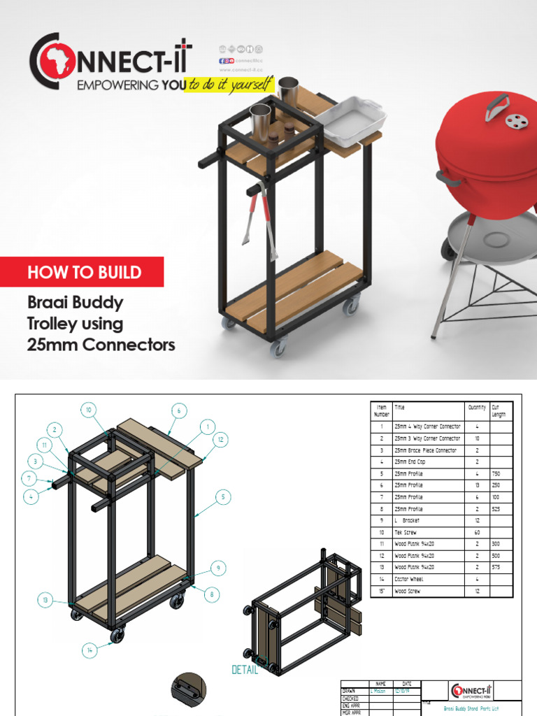 How To Build A Braai Buddy Trolley | PDF